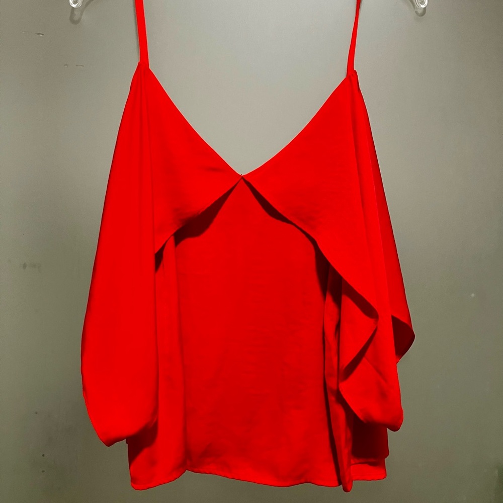 Red blouse top